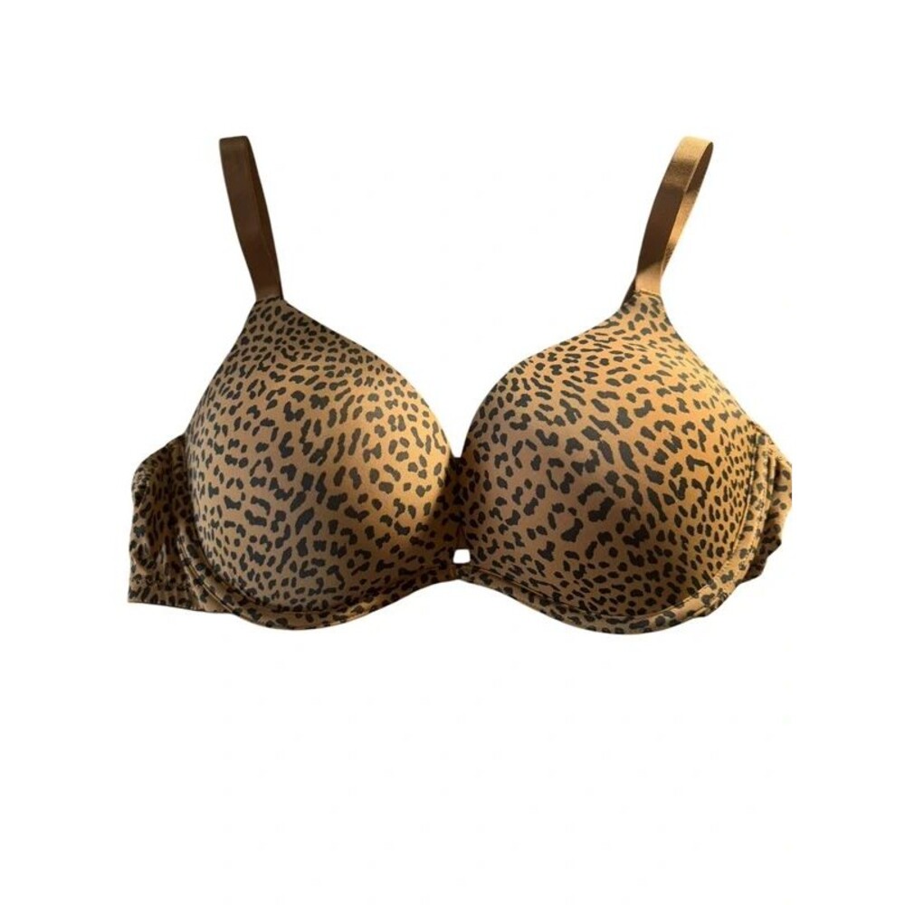 Wild Fable Super Push-Up Plunge Bra 40C Animal Print Leopard NWT